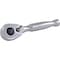 Dynamic Tools 1/4" Drive Stubby 48 Tooth Ratchet, Chrome Finish, 3.5" Long D001307 - alternate 1